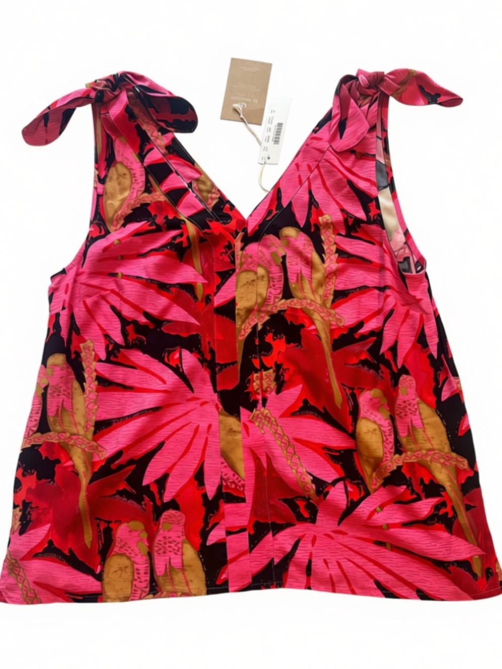 J. Crew Bruna Tie Shoulder Top Size Medium NWT